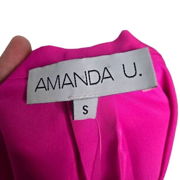 Amanda U. Dakota Pink Off Shoulder Hi/Low Blouse Size Small - Picture 7 of 8